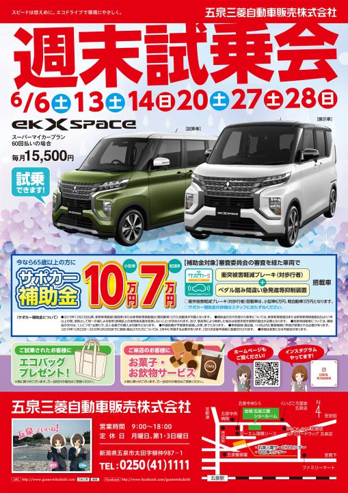 週末試乗会チラシ